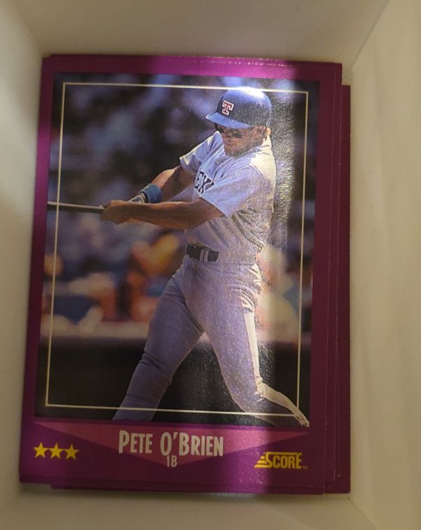 1988 Score #29 Pete O'Brien — front