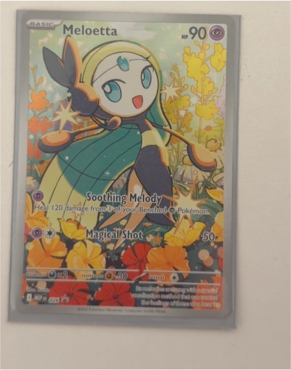 2025 Pokémon Meloetta #026 Mega Evolution Illustration Rare Full Art — front