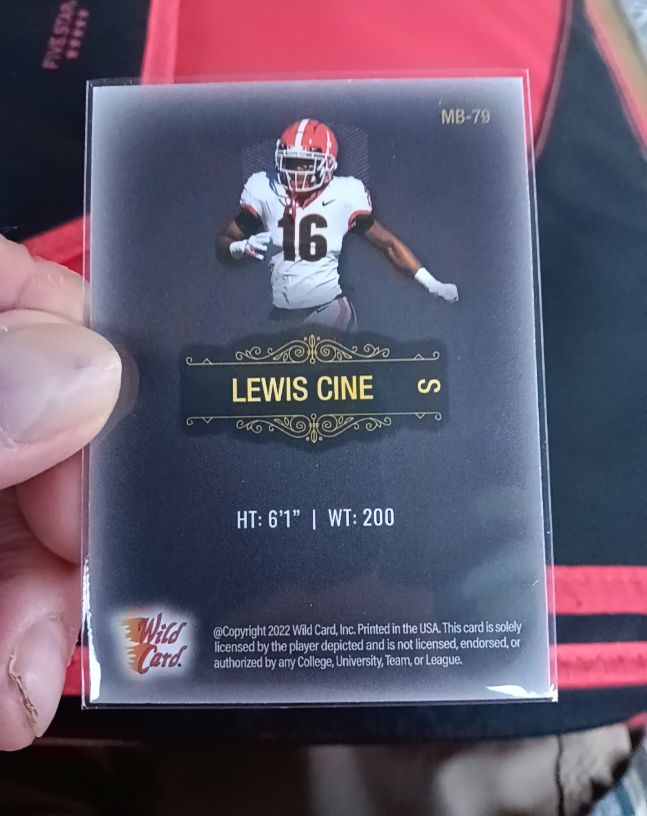 2022 Wild Card Matte #MB-79 Lewis Cine — front