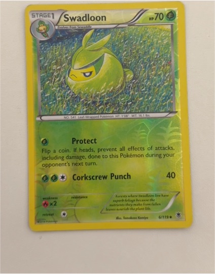 2014 Pokémon XY Phantom Forces #6/119 Swadloon — front
