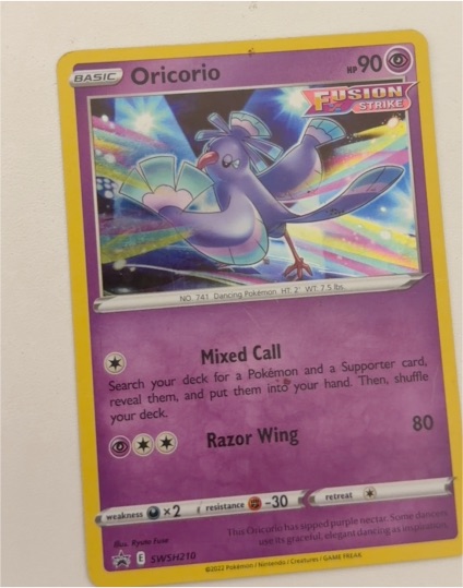 2022 Pokémon SWSH210 Oricorio — front