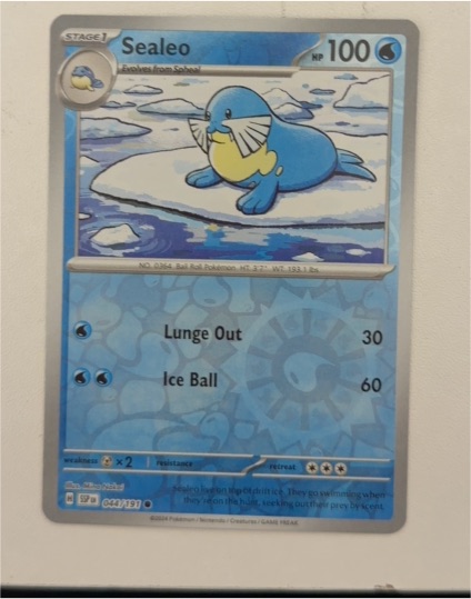 2024 Pokemon Scarlet & Violet Surging Sparks #044 Sealeo — front