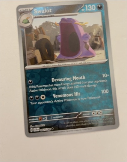 2024 Pokémon SV07: Stellar Crown #092 Swalot — front