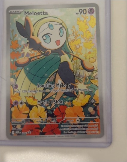 2025 Pokémon Meloetta #026 Mega Evolution Illustration Rare Black Star Promo — front