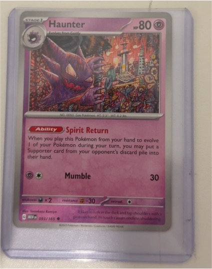 2022 Pokémon Scarlet & Violet 151 #093 Haunter — front