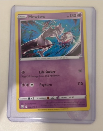 2022 Pokémon Sword & Shield Brilliant Stars #056 Mewtwo — front