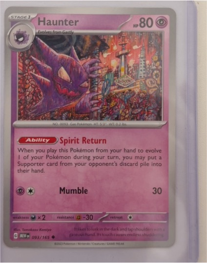 2023 Pokémon Scarlet & Violet 151 #093 Haunter — front
