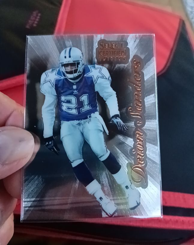 1996 Select Certified Edition #48 Deion Sanders Dallas Cowboys — front