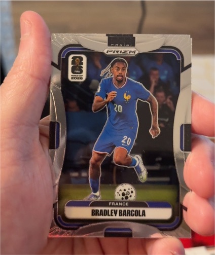 2026 Panini Prizm FIFA World Cup #28 Bradley Barcola — front