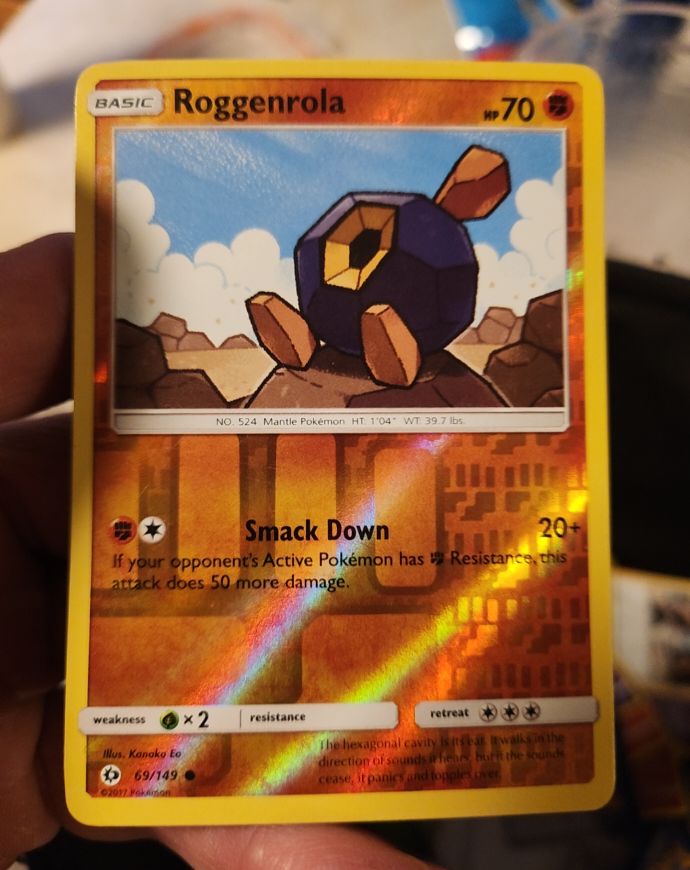 2017 Pokémon Sun & Moon #69 Roggenrola — front