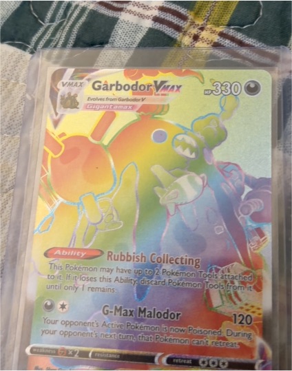 2021 Pokémon TCG Evolving Skies #216/203 Garbodor VMAX — front