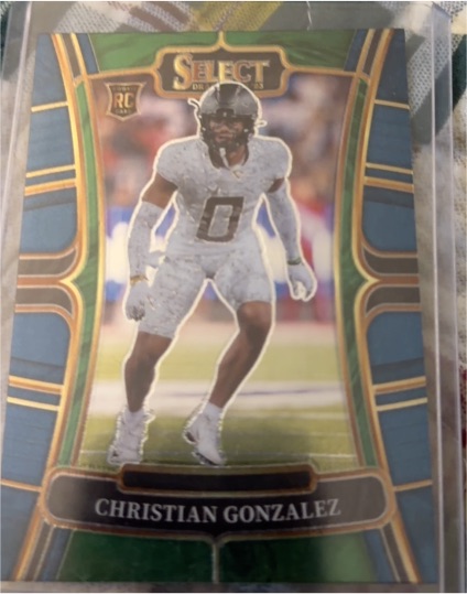 2023 Panini Select Draft Picks Concourse #15 Christian Gonzalez — front