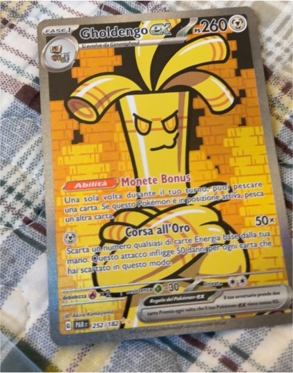 2023 Pokémon TCG Paradox Rift #252 Gholdengo ex — front