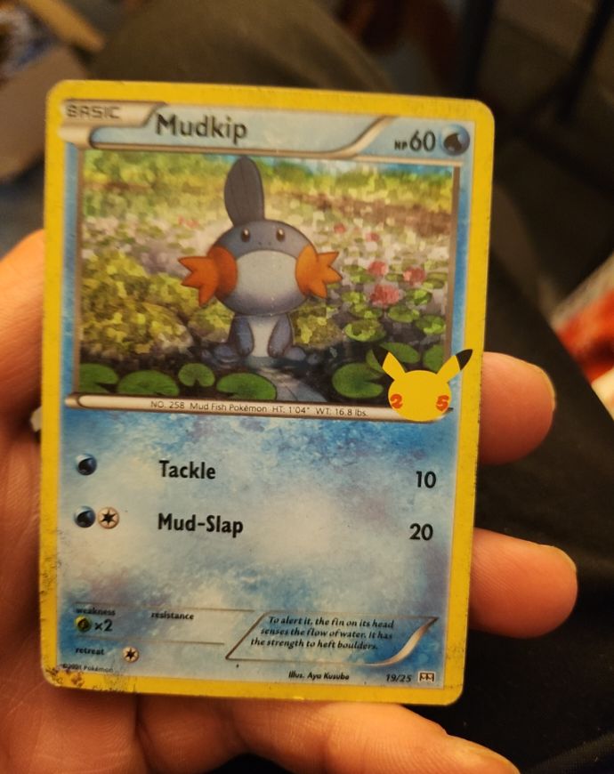 2021 Pokémon McDonald's 25th Anniversary Promo #19 Mudkip — front