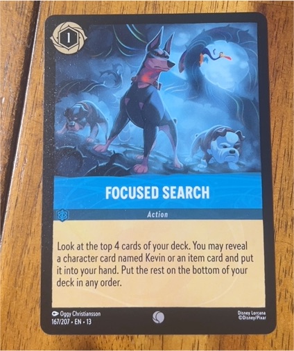 2026 Disney Lorcana #167 Focused Search — front