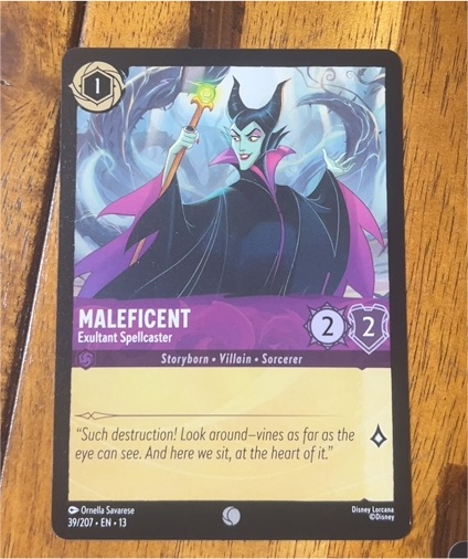 2026 Disney Lorcana Promo #4/DIS EN 13 Maleficent Exultant Spellcaster — front