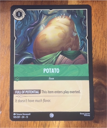 2023 Disney Lorcana #105/207 Potato — front