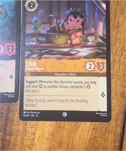 Disney Lorcana #10/204 Lilo - Patient Weaver — front