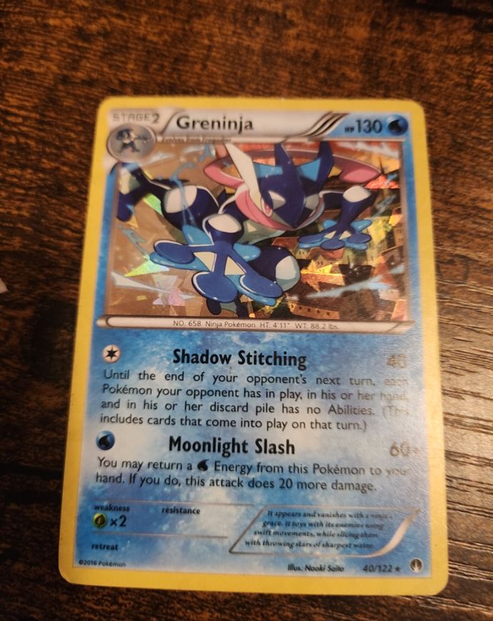 2016 Pokémon XY BREAKpoint #40 Greninja — front