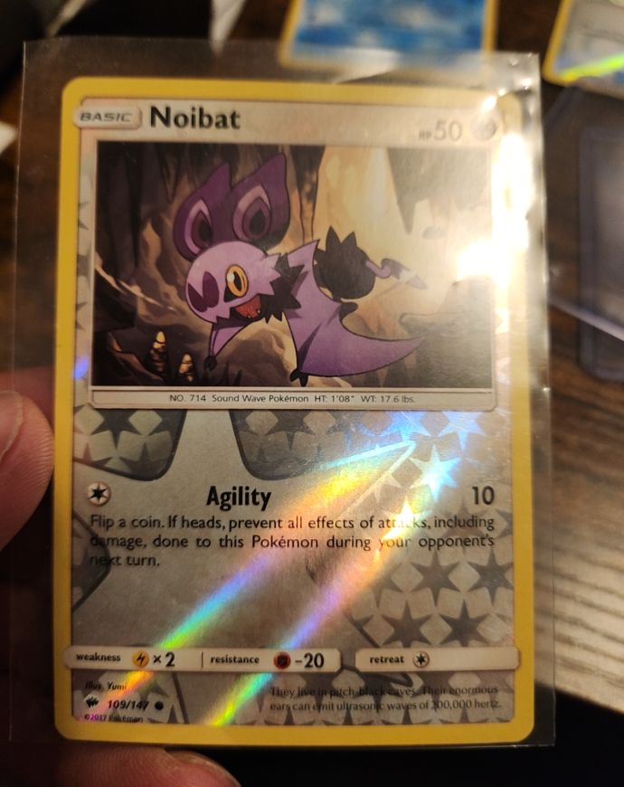 2017 Pokémon Burning Shadows #109 Noibat — front