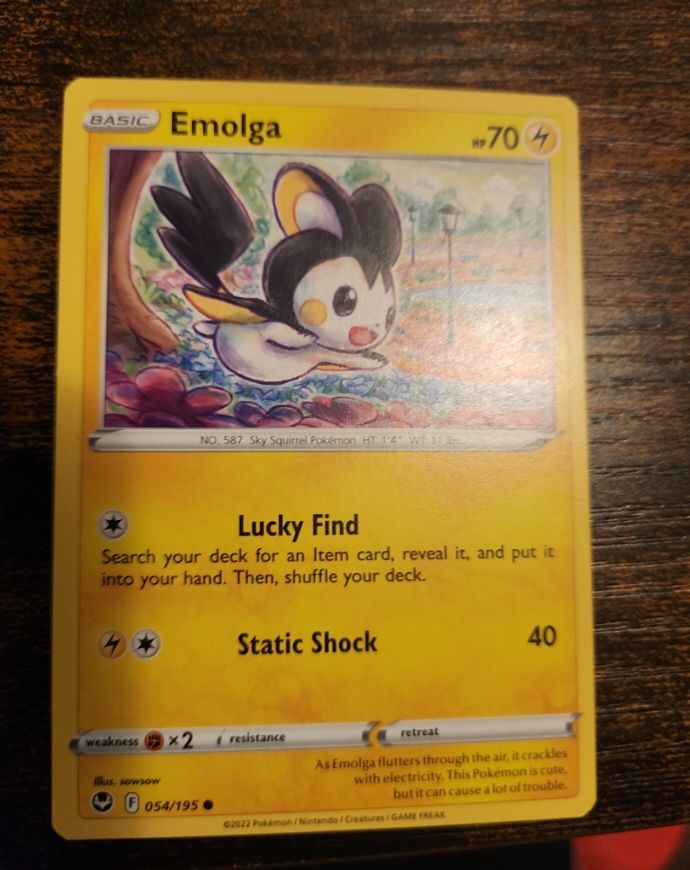2022 Pokémon #054 Emolga — front