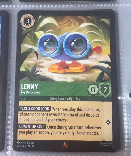 2023 Disney Lorcana #49/P3 Lenny Toy Binoculars — front