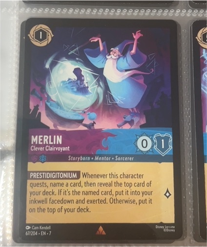 2023 Disney Lorcana Archazia's Island #67 Merlin - Clever Clairvoyant — front