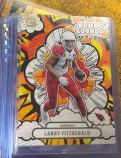 2025 Panini Donruss #BS-LFD Larry Fitzgerald Bomb Squad — front