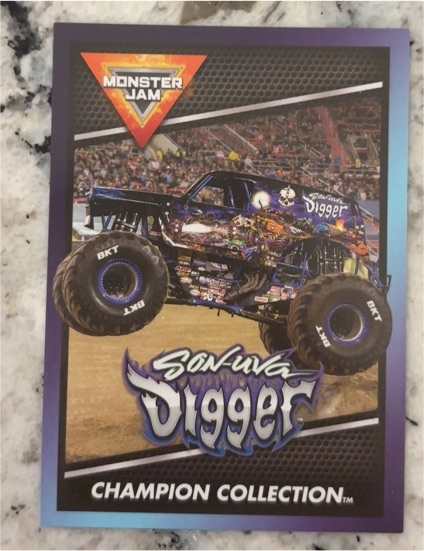 2024 Monster Jam Champion Collection Son-uva Digger — front