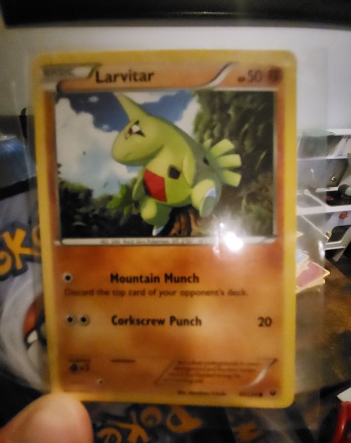 2016 Pokémon XY Fates Collide #41 Larvitar — front
