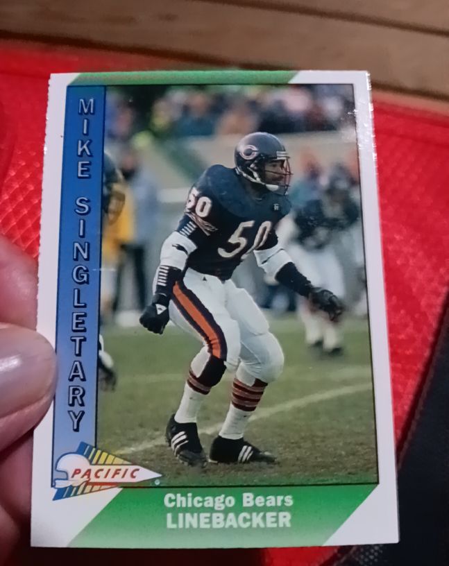 1991 Pacific #53 Mike Singletary Chicago Bears — front