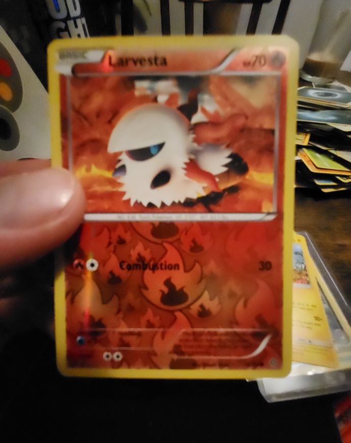 2015 Pokémon Ancient Origins #16 Larvesta — front