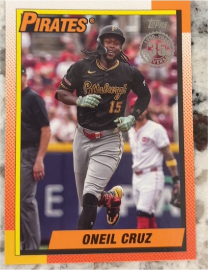 2025 Topps Series 2 #90B2-25 Oneil Cruz 1990 35th Anniversary — front