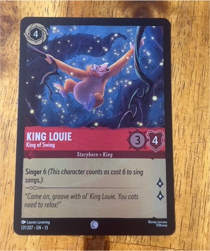 2023 Disney Lorcana #121 King Louie - King of Swing — front