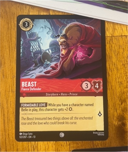 2023 Disney Lorcana #122/207 Beast Fierce Defender — front