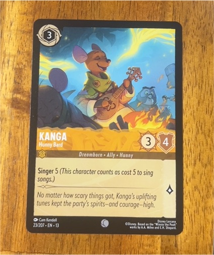 2023 Disney Lorcana Attack of the Vine #23/207 Kanga - Hunny Bard — front