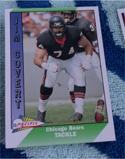 1991 Pacific #45 Jim Covert Chicago Bears — front