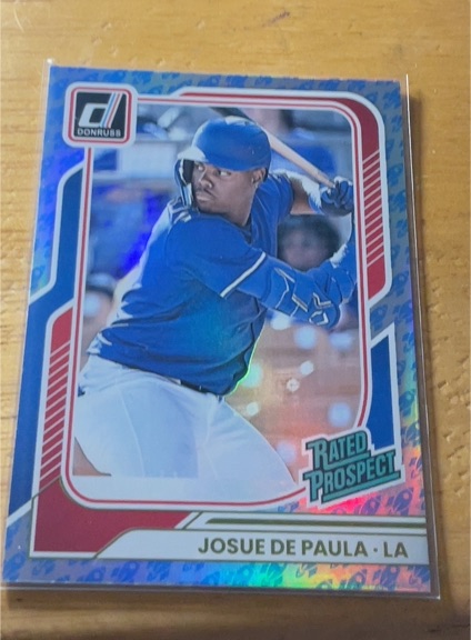 2026 Donruss #109 Josue De Paula Rated Prospect — front