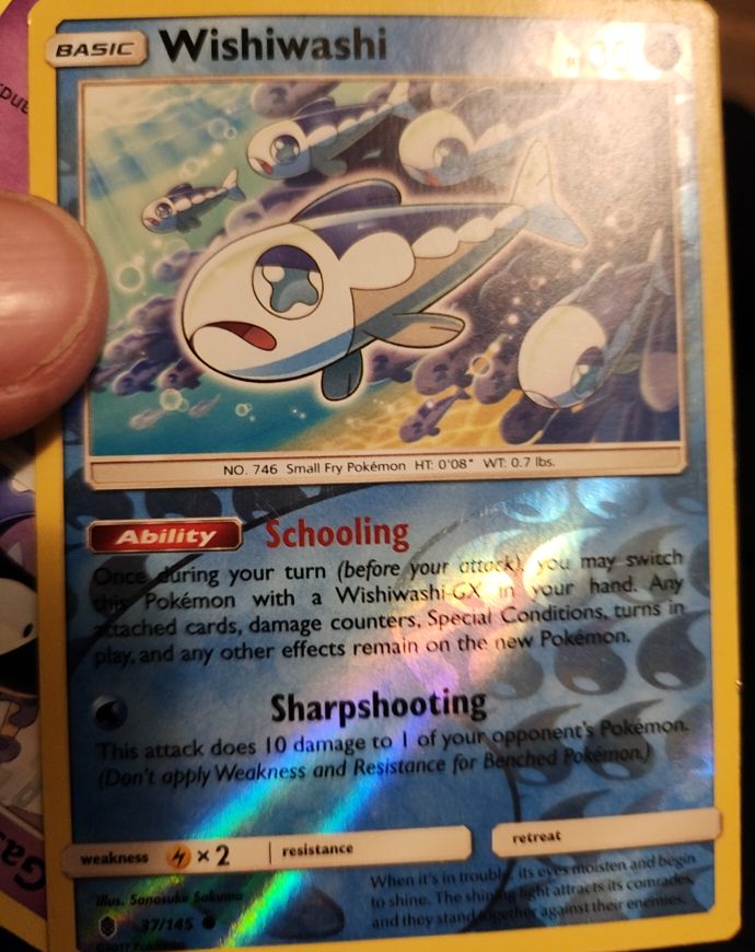 2017 Pokémon TCG Guardians Rising #37 Wishiwashi — front