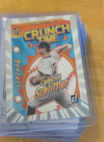 2026 Donruss #8 Cameron Schlittler Crunch Time — front