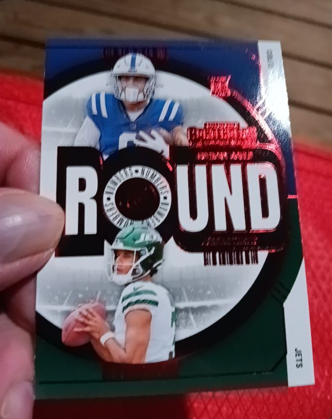 2024 Panini Contenders Round Numbers #19 Jordan Travis, Anthony Gould — front