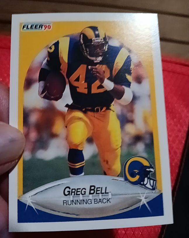 1990 Fleer #34 Greg Bell — front