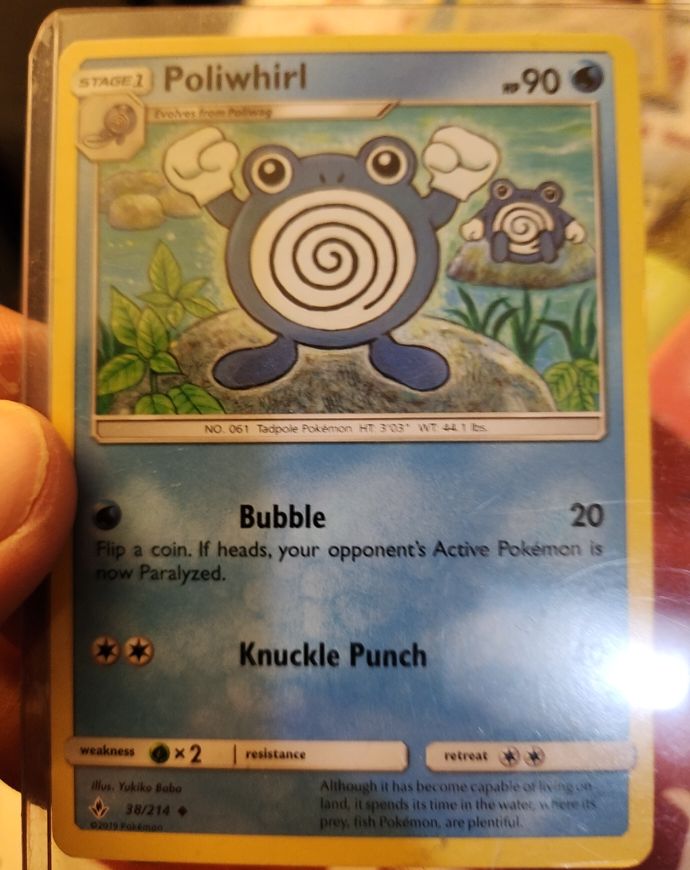 2019 Pokemon #38 Poliwhirl — front