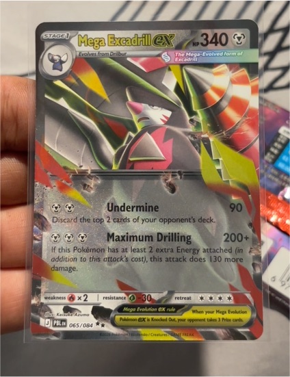 2015 Pokémon TCG Mega Excadrill EX 065/084 — front