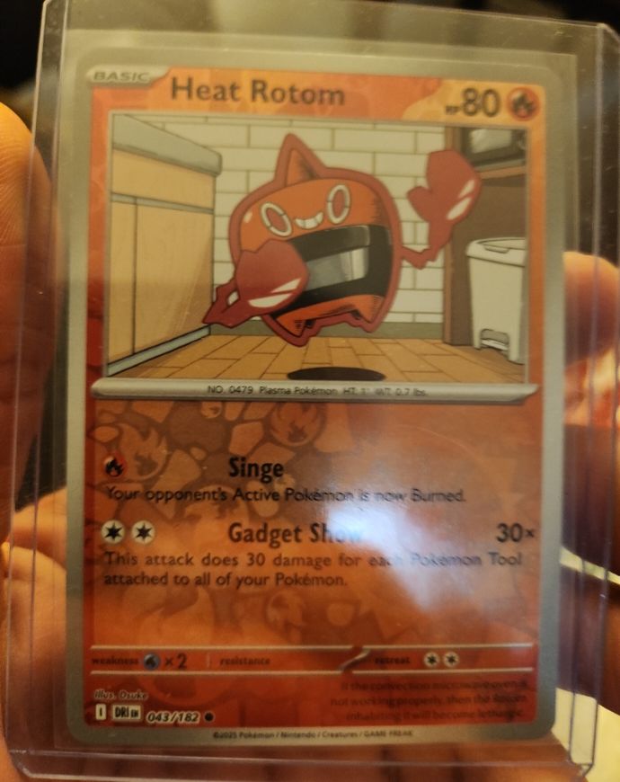 2023 Pokemon SV10: Destined Rivals #043 Heat Rotom — front