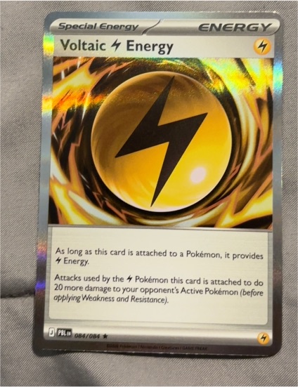 2011 Pokémon Plasma Blast #084 Voltaic Lightning Energy — front