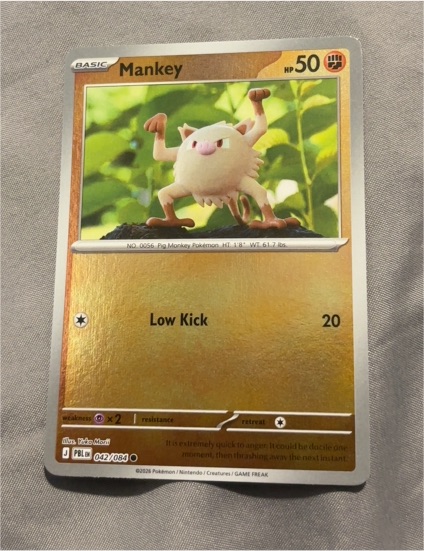 2023 Pokémon 042 Mankey — front