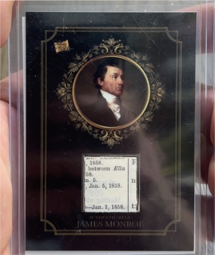 2024 Pieces of the Past #SINGLE-18 James Monroe Authentic Relic — front