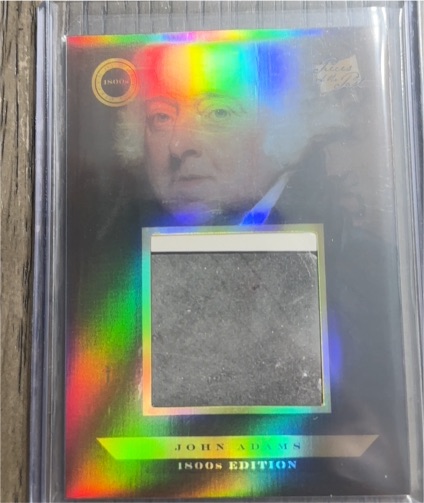 2024 Pieces of the Past 1800s Edition #116 John Adams Relic Card — front