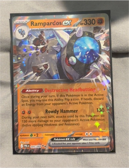 2013 The Pokémon Company Rampardos ex #045/084 — front